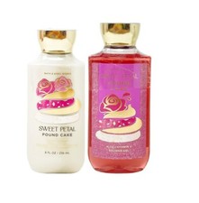 Bath and Body Works Sweet Petal Pound Cake - Shower Gel and Body Lotion