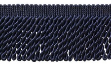 Navy Blue 3" Bullion Fringe Trim Evening Sky By The Yard 