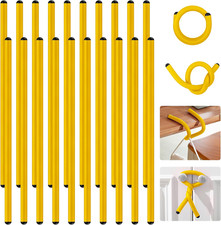 20 Pcs 17 Inch EVA Foam Twist Rubber Ties Reusable Bendable Cable Tie Straps Fle