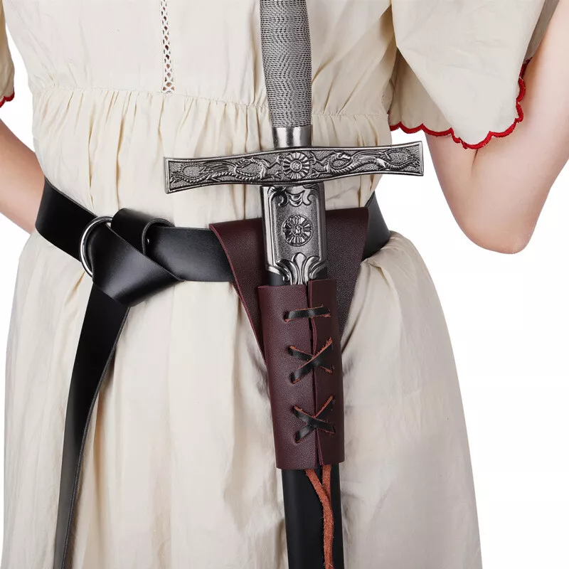 Medieval Sword Sheath Holder Waist Belt Hanger Scabbard Warrior Cosplay  Props | eBay