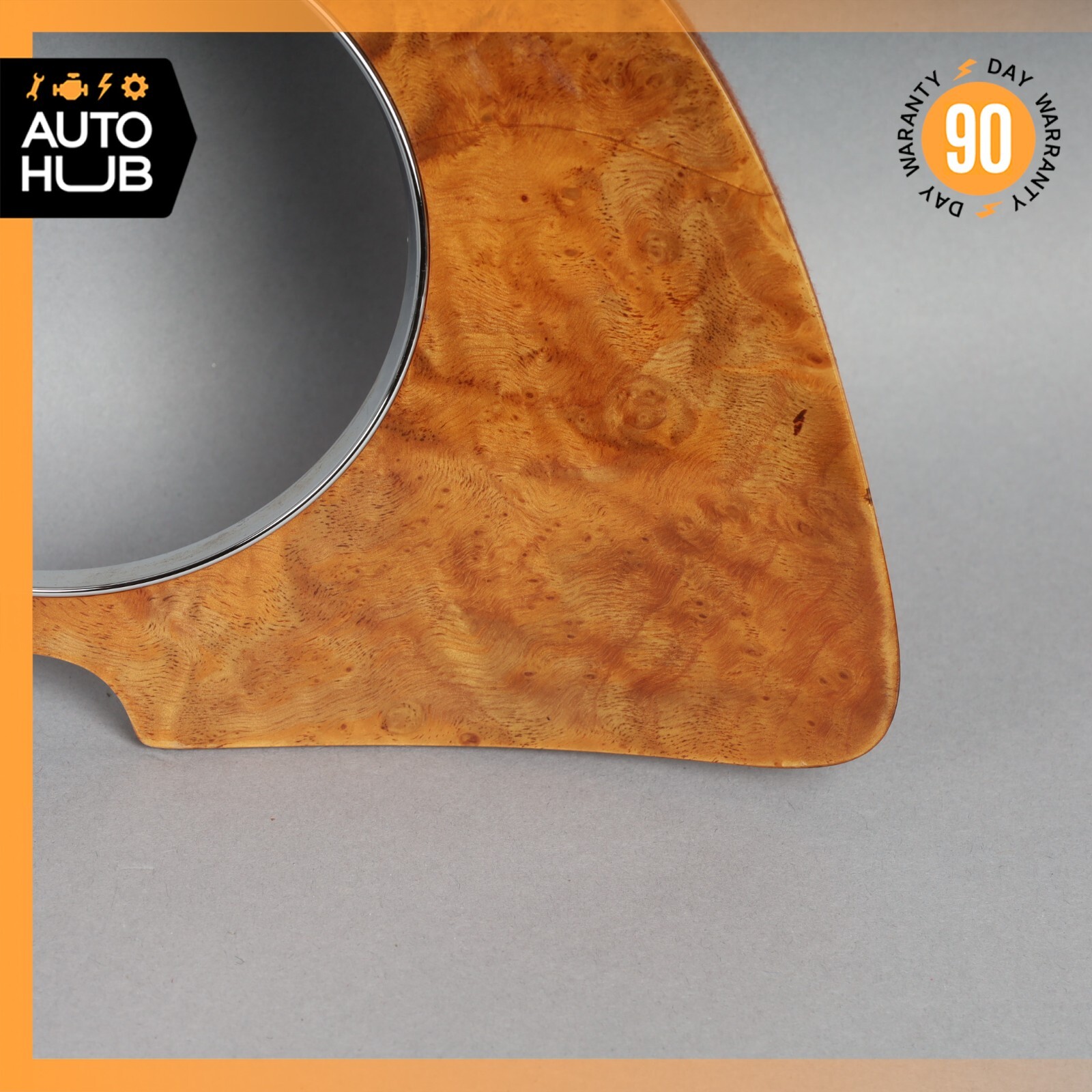 03-13 Bentley Continental GT GTC Dash Panel Speedometer Bezel Trim Wood OEM