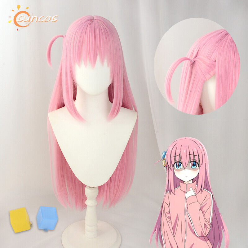 Anime Hitoribocchi no Marumaru Seikatsu Cosplay Wigs Bocchi Hitori Cosplay  Wig Heat Resistant Synthetic Halloween Party Hair - AliExpress