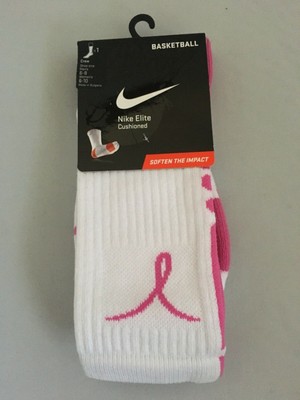 breast cancer nike elite socks