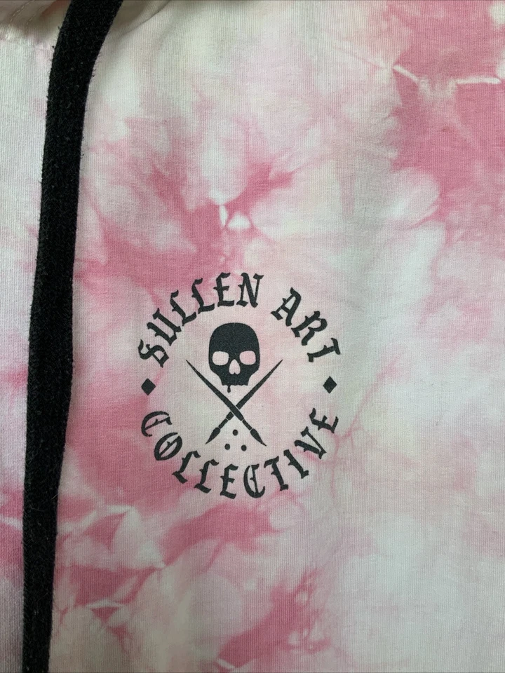 Sullen Art Collective Pink Tie-Die Sweatshirt Medium - Image 3 of 4
