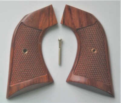 Ruger Super Blackhawks with Square trigger guard, solid Rosewood grips checkered