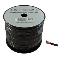 8 Gauge 250 Feet High Performance Flexi Amp Power/Ground Cable 8 AWG Wire Black