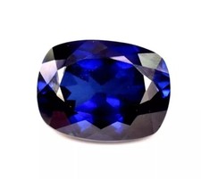 10.00 Ct Natural Ceylon Royal Blue Sapphire Cushion Cut Loose Certified Gemstone