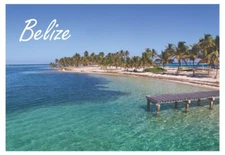 Belize, Central America, Beach, Caribbean Sea, 2 x 3 inch Fridge Magnet #EU640