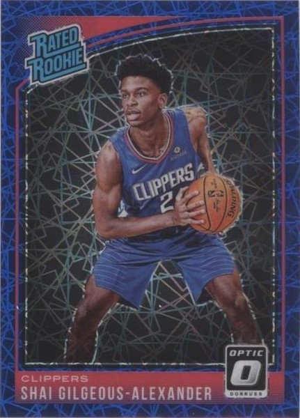 2018-19 Panini Donruss #162 Shai Gilgeous-Alexander Rookie Card (RC) - Near Mint/Mint Condition