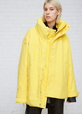 VETEMENTS Demna Gvasalia FW18 'Angela' Yellow Hooded Reversible