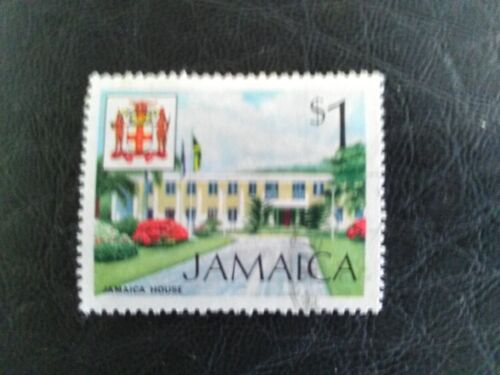 JAMICA USED STAMP 1972 JAMAICA HOUSE $1 MULTI-COLOURED SG357. - Picture 1 of 1