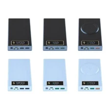 6-slot 18650 Battery Case LCD Power Bank DIY Kit Support 15W Wireless Charging