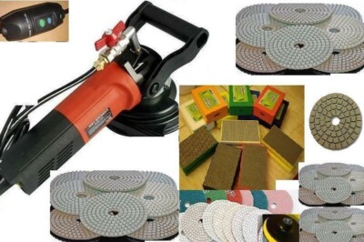 Granite Marble Wet Polisher 40 Hand Polish Pad stone buffer wet concrete grinder