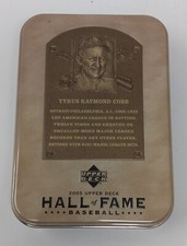 Ty Tyrus Cobb HOF 2005 Upper Deck Hall Of Fame Empty Tin Baseball No Cards