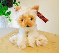 Trix The Teacup Terrier Puppy Dog Russ Berrie Plush Furry 8" BRAND NEW RARE NWT!