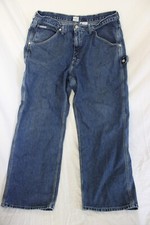Vtg Calvin Klein Jeans CKJ Men's Carpenter Sz 38 x 32 Blue Double Stone Washed