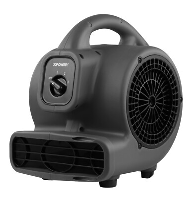 XPOWER P-80 Black Portable Fan Mini Blower Mighty Air Mover Ground blower Fan EU
