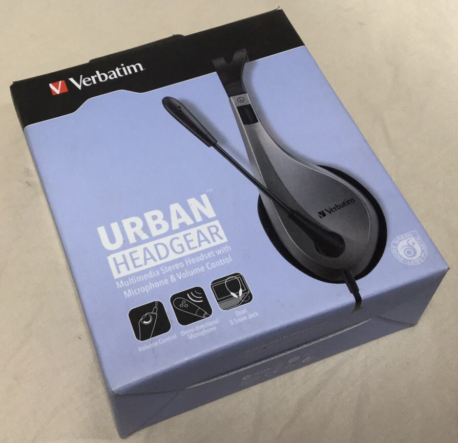 Verbatim multimedia online headset with microphone