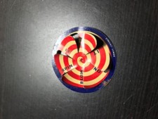 Cracker Jack Blow Spin Top. Tin marked Dowst - Chicago 1940s