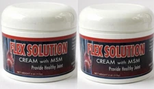 2 Pack Flex Solution Cream w/ MSM Pain Relief Health Dolor Joint Menthol Crema