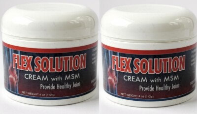 2 Pack Flex Solution Cream w/ MSM Pain Relief Health Dolor Joint Menthol Crema