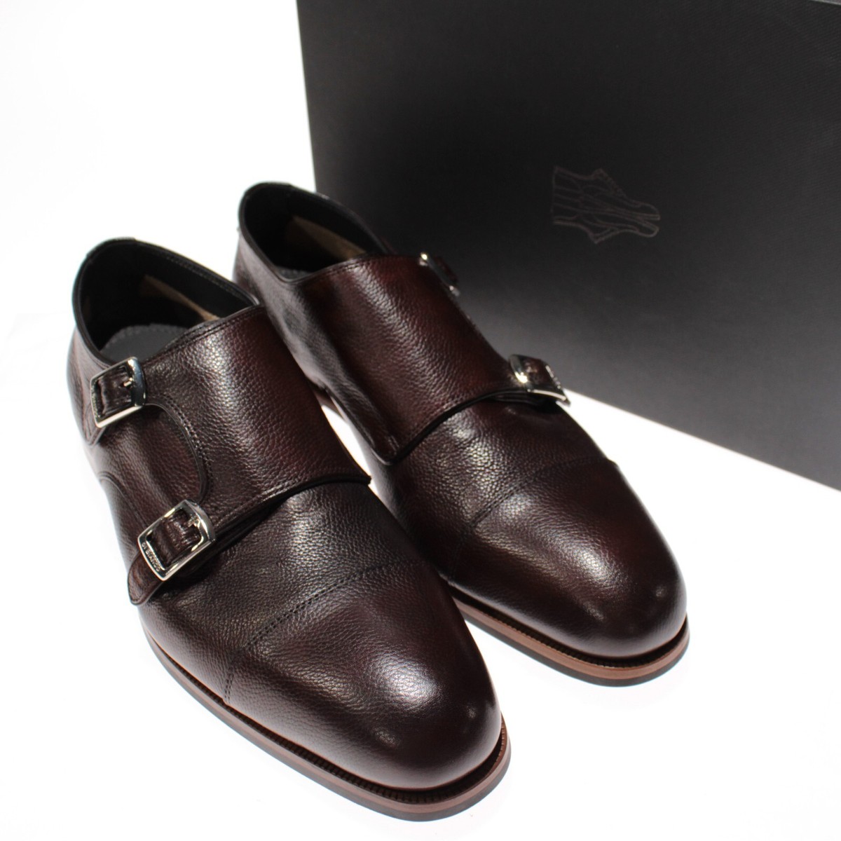 Di Bianco NWB Isernia Florian Double Monk Strap Dress Shoes 