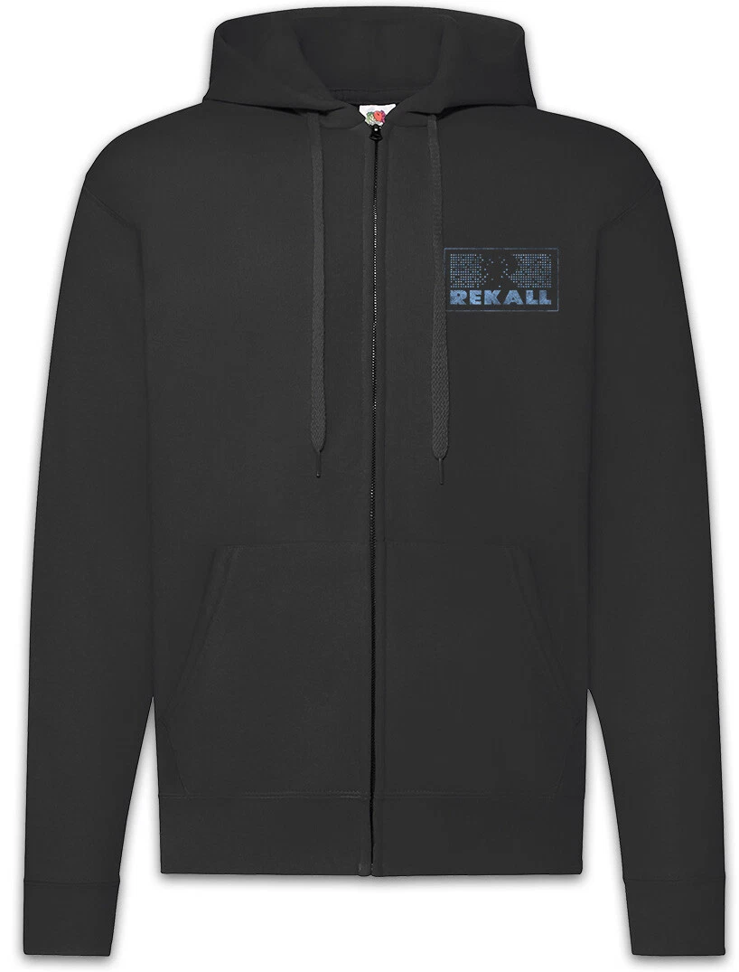 Rekall Logo Zipper Hoodie Total Arnold Recall Sign Insignia Logo Company