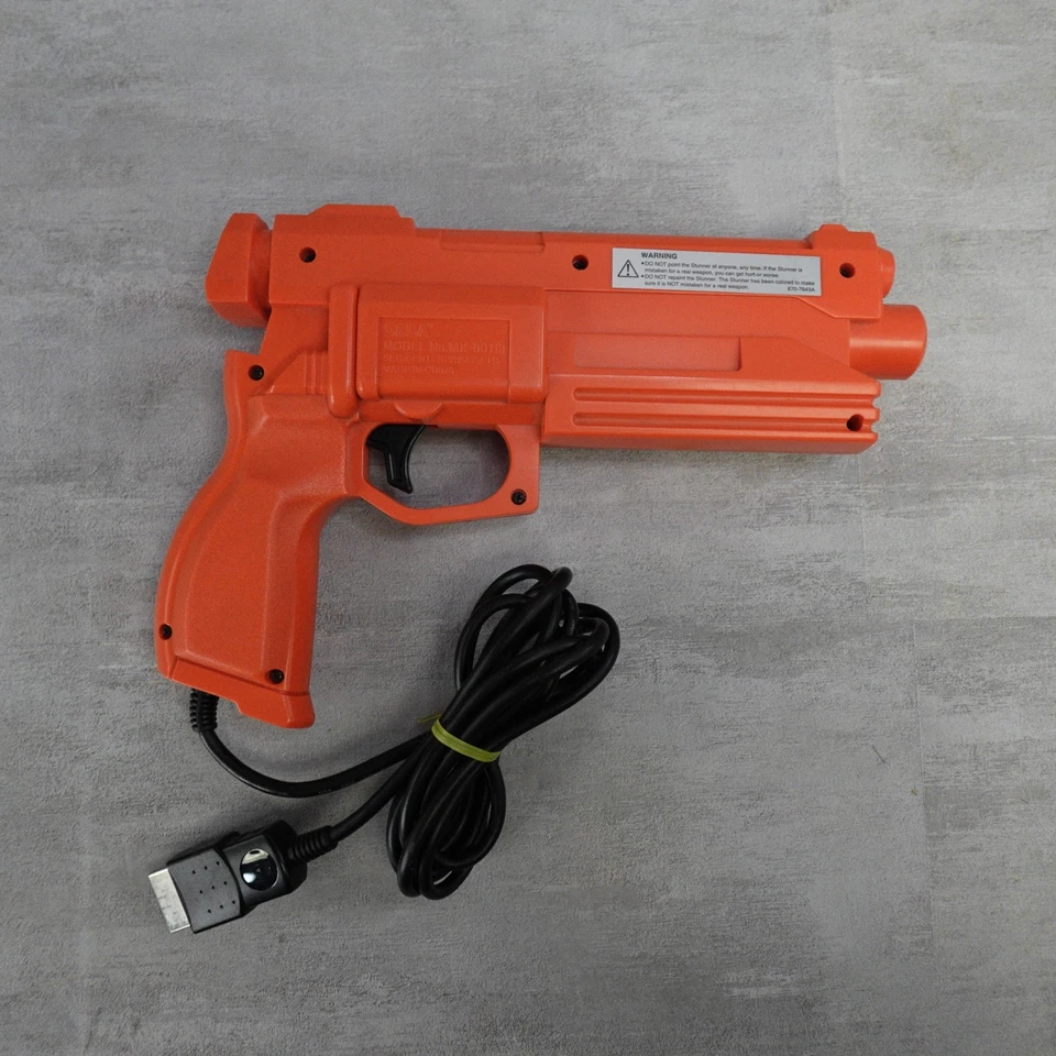 Pistola de luz Sega Saturn Stunner MK-80113 Virtua Controller OEM Arcade CRT probada Foto 3 de 4