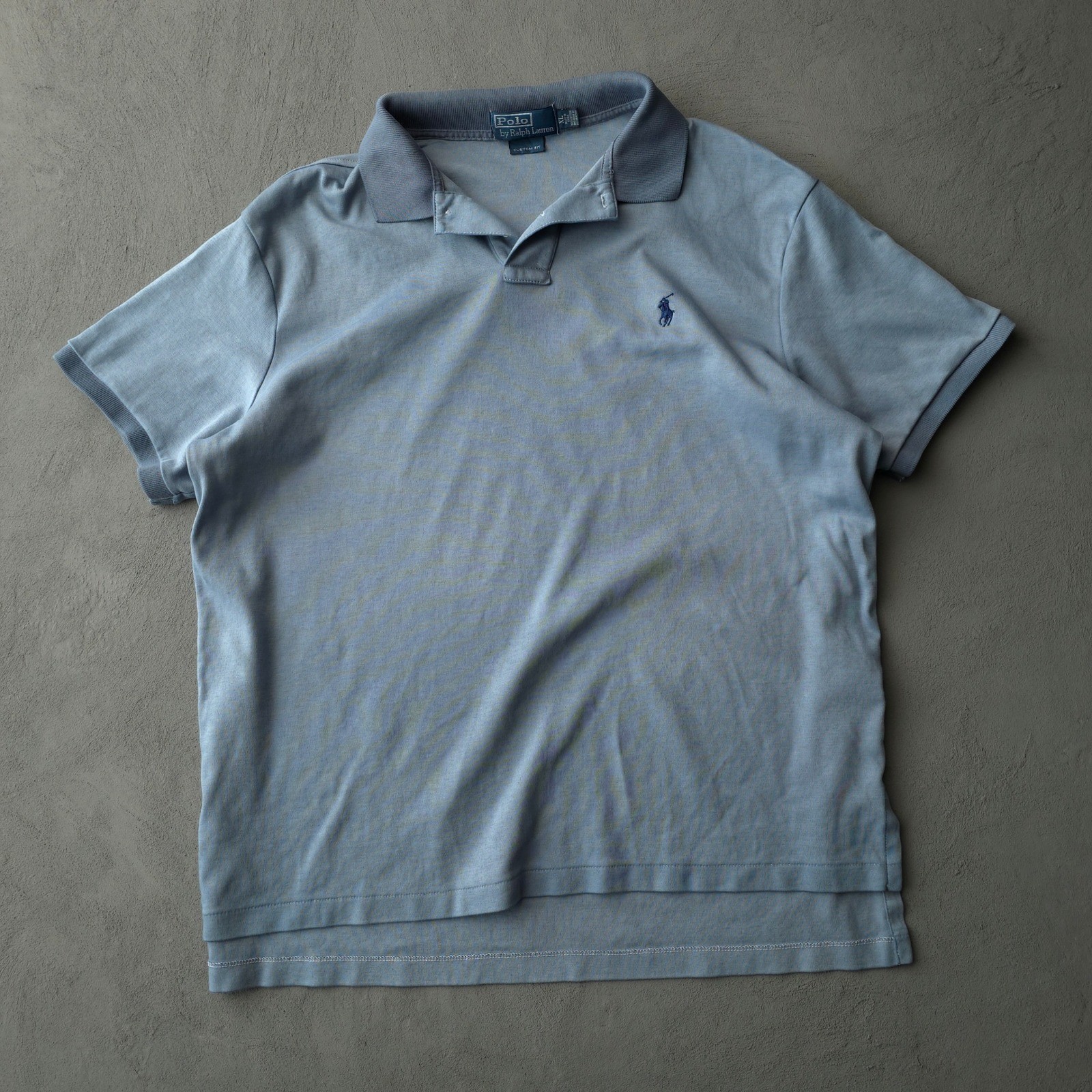 Vintage Polo Ralph Lauren Polo Shirt XL Blue Custom Fit