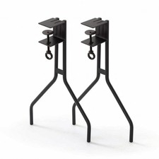Clamp-on Table Legs Matte Black Table Clamp Legs Heavy-Duty for Camping,