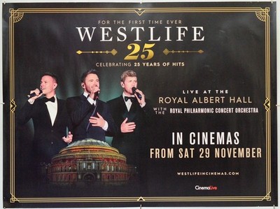 WESTLIFE 25th LIVE AT THE ROYAL ALBERT HALL (2025) Original Cinema Quad Poster