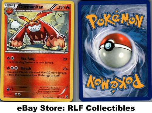 2011 Pokemon, Black & White Base, 25/114 Darmanitan, Reverse Holo Rare