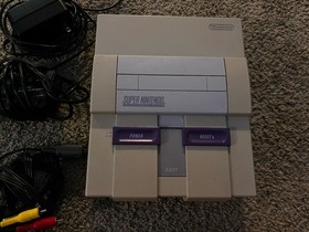 Nintendo SNES Gray Console Bundle Original, Tested