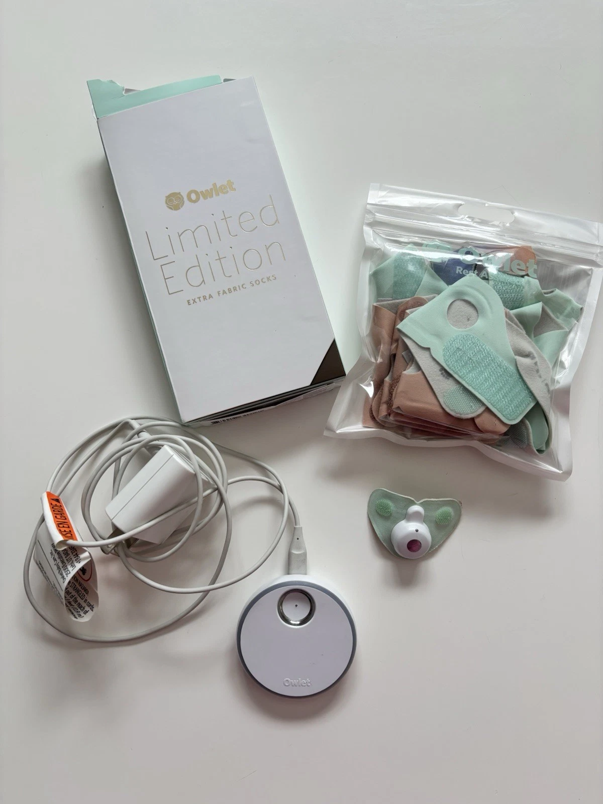 Owlet Limited Edition Baby Monitor Set with Extra Fabric Socks for Baby Monitor