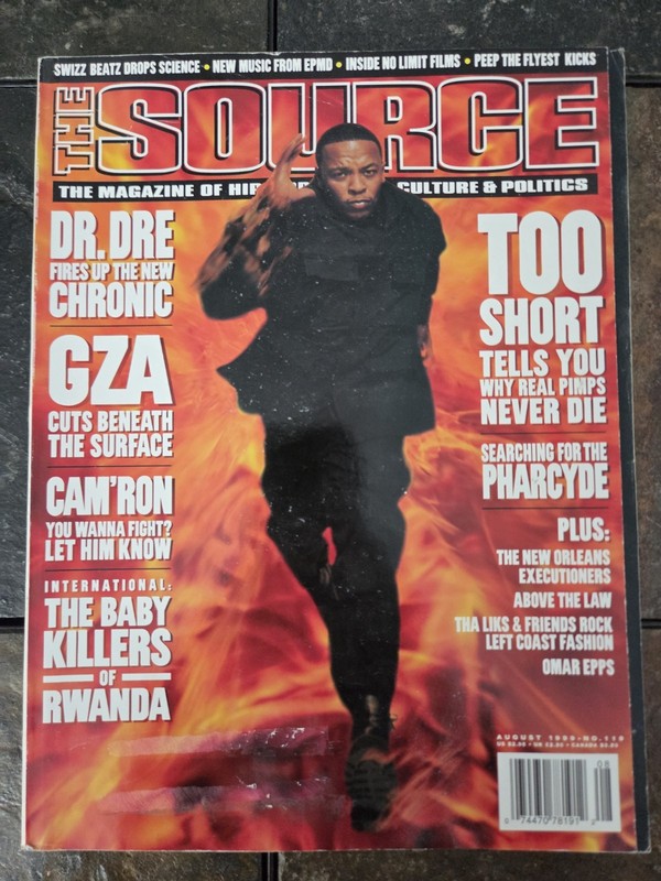 THE SOURCE MAGAZINE AUGUST 1999 #119 DR. DRE COVER