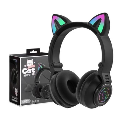 YUSONIC Cat Ear Bluetooth Headphones,Toddlers Kids Wireless Headphones for Bo...