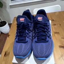 Nike Skyelux Blue Purple Mesh Lace Up Low Top Sneaker Athletic Breathable Rubber