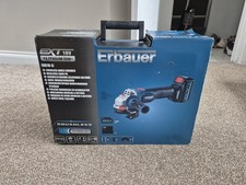 ERBAUER CORDLESS ANGLE GRINDER WITH BATTERY AND CHARGER EXCELLENT CONDITION