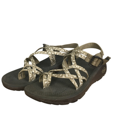Chaco Sandals Clasic ZX2 Hiking Toe Loop Outdoor Shoes Brown Tan  W8