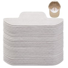 80PCS Hat Sweat Liner, Hat Sweat Protector, Hat Liner, Count White Sweat Pads...