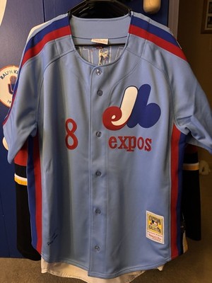 Gary Carter Mitchell Ness Montreal Expos Authentic MLB Blue 1982 Jersey Size 48