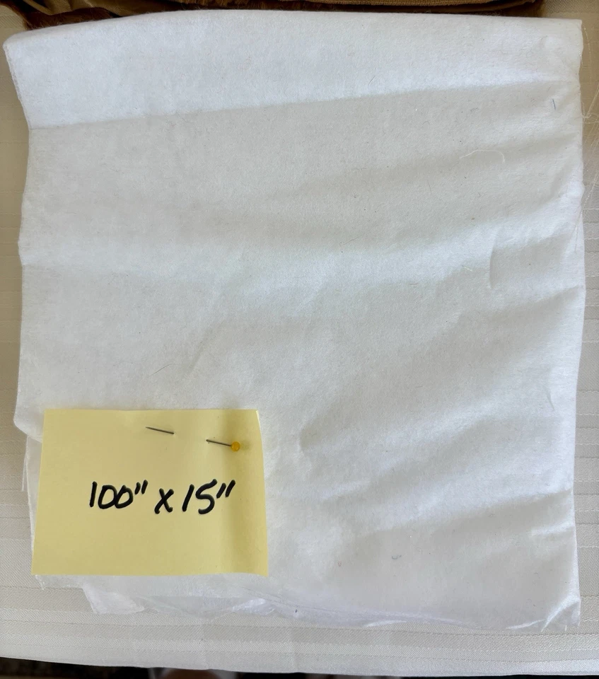 Asstd Fabric Lot Sheer Organza, Ivory & Lt Blush Pink, Dk Gold Satin, Interfacin - Image 3 of 4