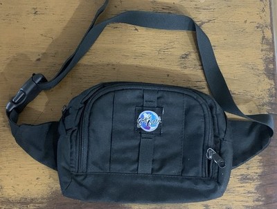 Vintage Eagle Creek Travel Hiking Gear Fanny Pack Adjustable Waist Pockets Black