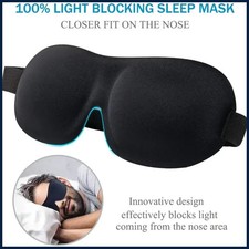 3D Sleep Mask Blindfold Sleeping Aid Soft Memory Foam Eye Mask for Sleeping