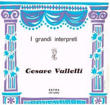 Cesare Valletti: I Grandi Interpreti - LP Cetra