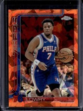 2025-26 Topps Chrome Sapphire Kyle Lowry Orange Refractor #/25 76ers