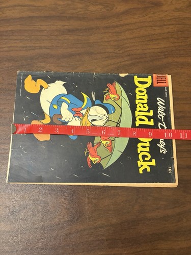 Walt Disney's Donald Duck #58 Dell 1958 bande dessinée graphique mars/avr. Problème, pauvre - Photo 13/13