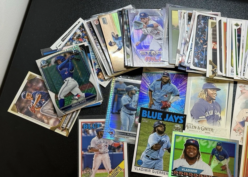 Lote de tarjetas Toronto Blue Jays Bo Bichette, Vladimir Guerrero Jr. Foto 2 de 3
