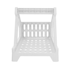 Reusable Plastic Label Holder for Desktop Printers White Multi Function Design