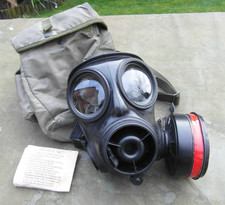 British Avon S10 Size 2 Gas Mask Respirator w/ Filter & Haversack SAS Cosplay